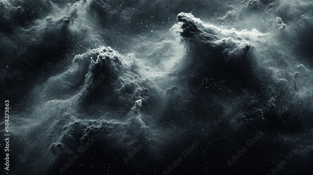 Dramatic dark clouds swirling in a stormy sky, creating an intense atmosphere for backgrounds and artistic projects. Dramatic dark clouds swirling in a stormy sky, creating an intense atmosphere for backgrounds and artistic projects.