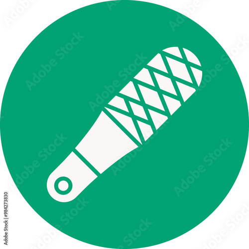 Foot Scrub glyph circle icon