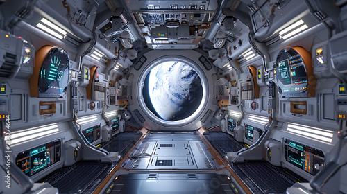 Wallpaper Mural space station interior Torontodigital.ca