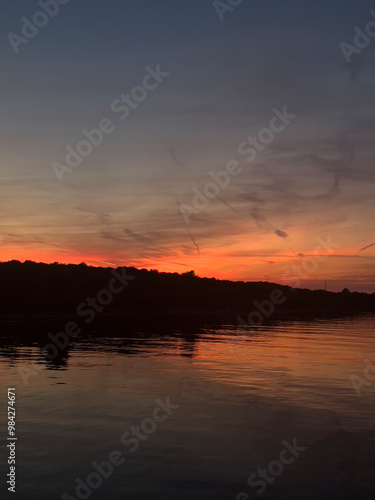 sunset over the sea