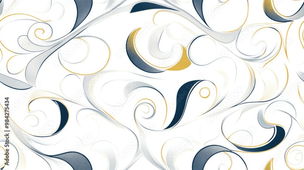 Abstract ornamental pattern on a white background Elegant wrapping design Abstract ornamental pattern on a white background Elegant wrapping design