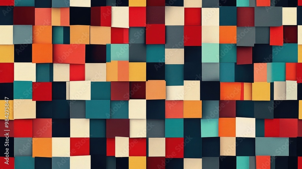 Abstract pattern of endless repetitive square textures Abstract pattern of endless repetitive square textures