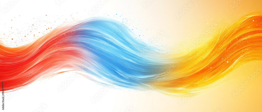 Dynamic wave of vibrant colors flowing seamlessly from red to blue to yellow, creating an energetic backdrop for various projects. Dynamic wave of vibrant colors flowing seamlessly from red to blue to yellow, creating an energetic backdrop for various projects.