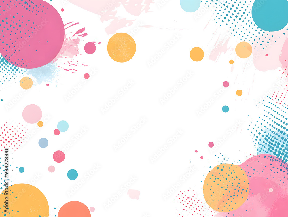 Abstract Pastel Background with White Frame for Text or Design Abstract Pastel Background with White Frame for Text or Design