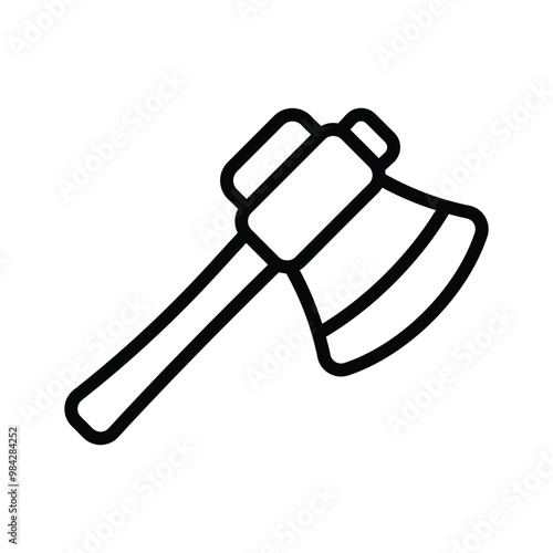 A sharp hatchet, useful for cutting branches and wood in the garden
