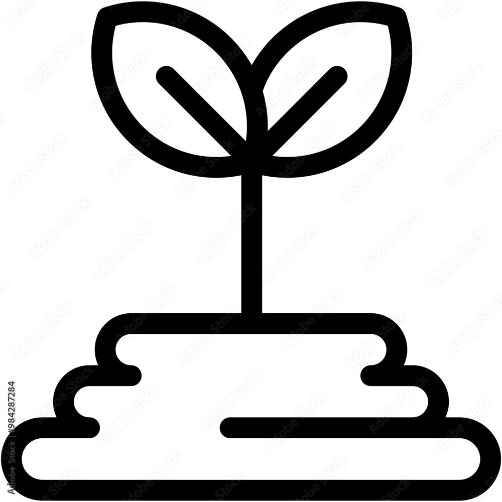 Grow, land, leaves, nature, plant seeds Icon Grow, land, leaves, nature, plant seeds Icon