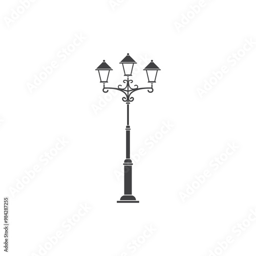 Street lights icon vector illustration design template