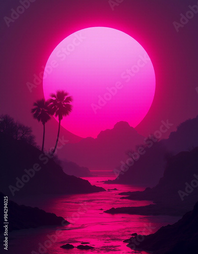 Neon background