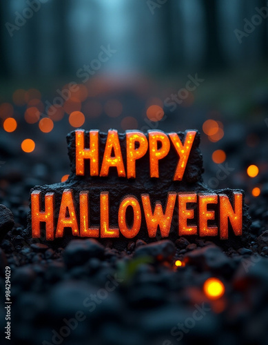 Happy Halloween inscription
