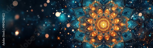 Wallpaper Mural Vibrant colorful mandala with intricate bohemian-inspired ornamental patterns Torontodigital.ca