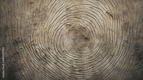 An artistic interpretation of a fingerprint as a tree's intricate root system, with the ridges and loops forming a natural, organic pattern against a textured, earthy background.