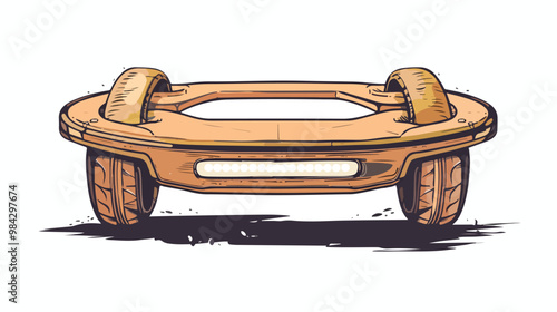 Hover Board Electric Transporter Vector Illustration