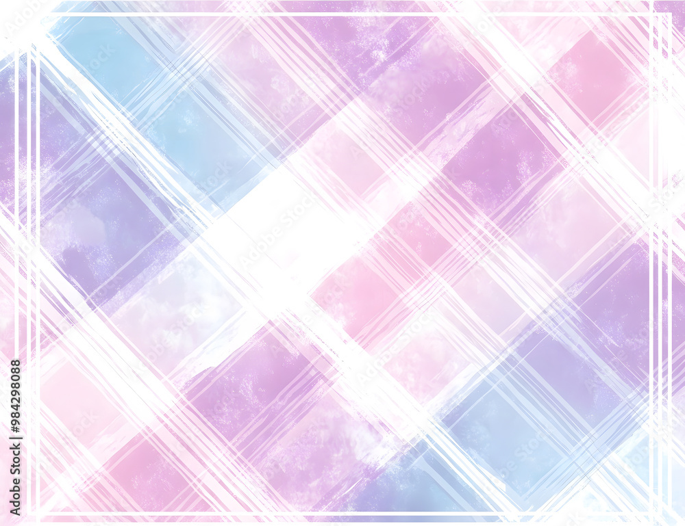 Abstract Pastel Geometric Background with Frame Abstract Pastel Geometric Background with Frame