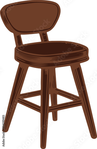 tool with backrest white background.