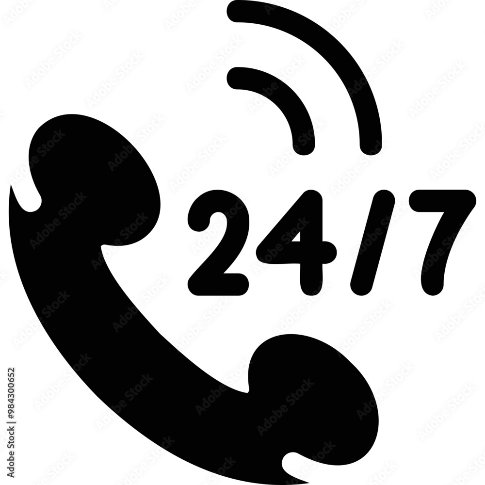 Simple vector icon hotline
Simple vector icon hotline