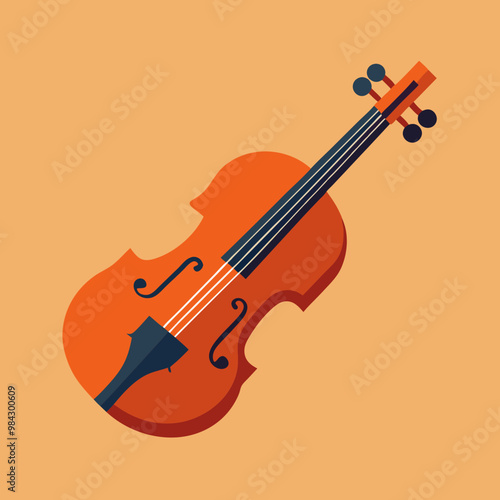 vector illustration of violin