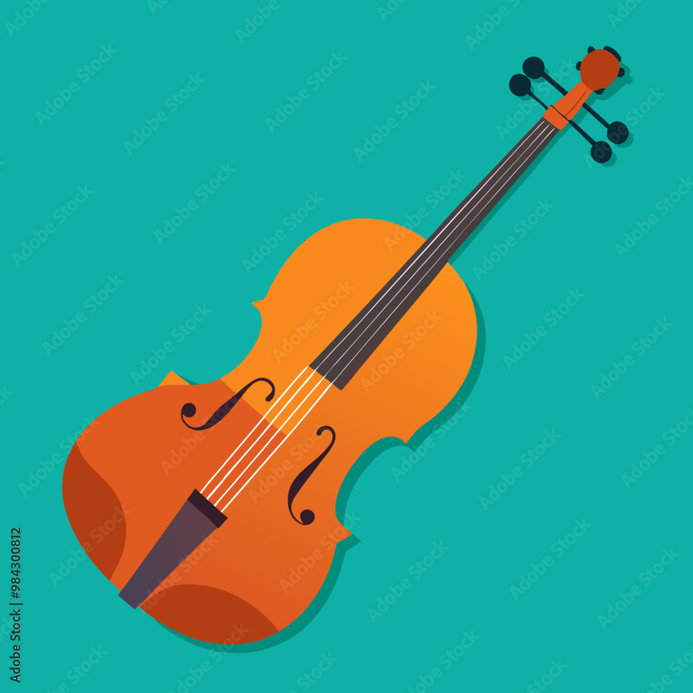 Fototapeta premium vector illustration of violin