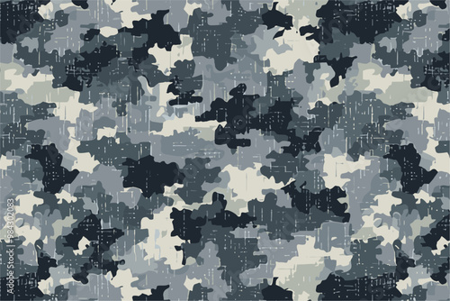 Top view of a Gray and Grayish military texture camouflage illustration background