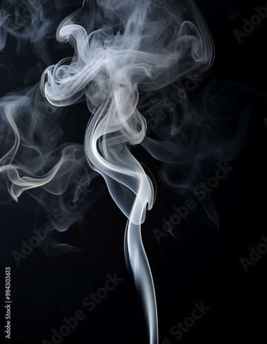 Wallpaper Mural smoke on black background Torontodigital.ca