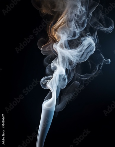 Wallpaper Mural smoke on black background Torontodigital.ca