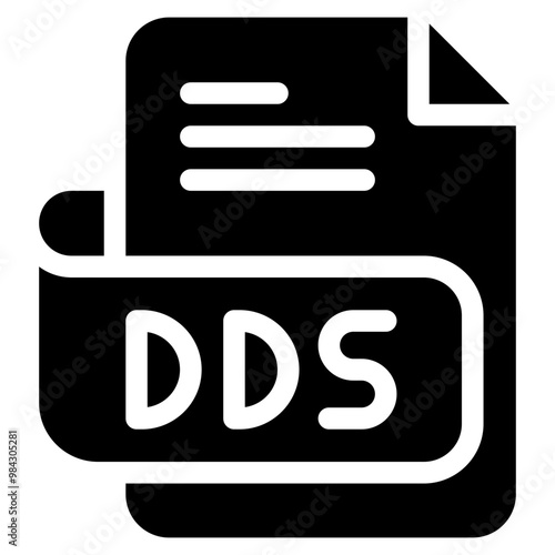 Vector Icon dds, file type, file format, file extension, document