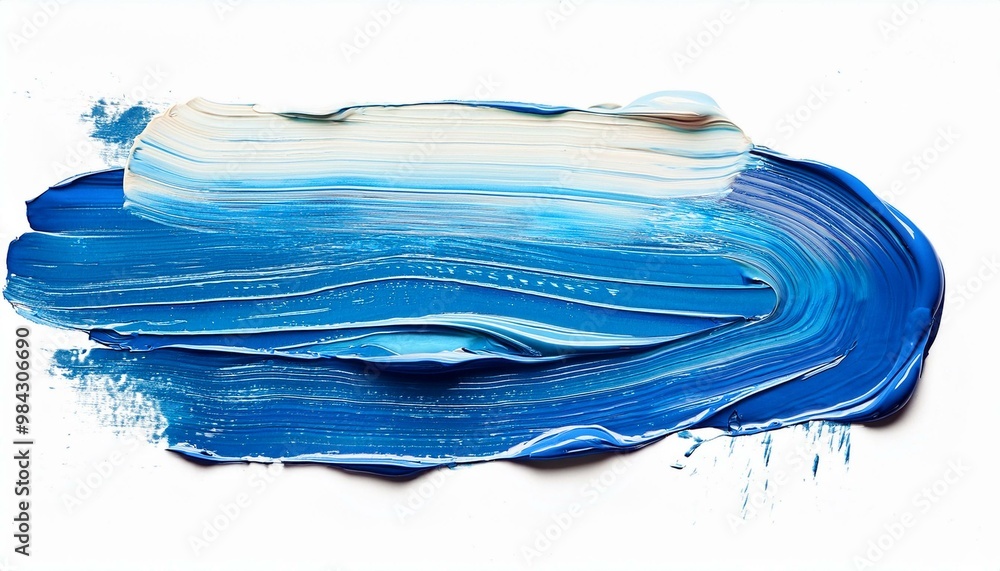 baby blue oil brush stroke on white background baby blue oil brush stroke on white background
