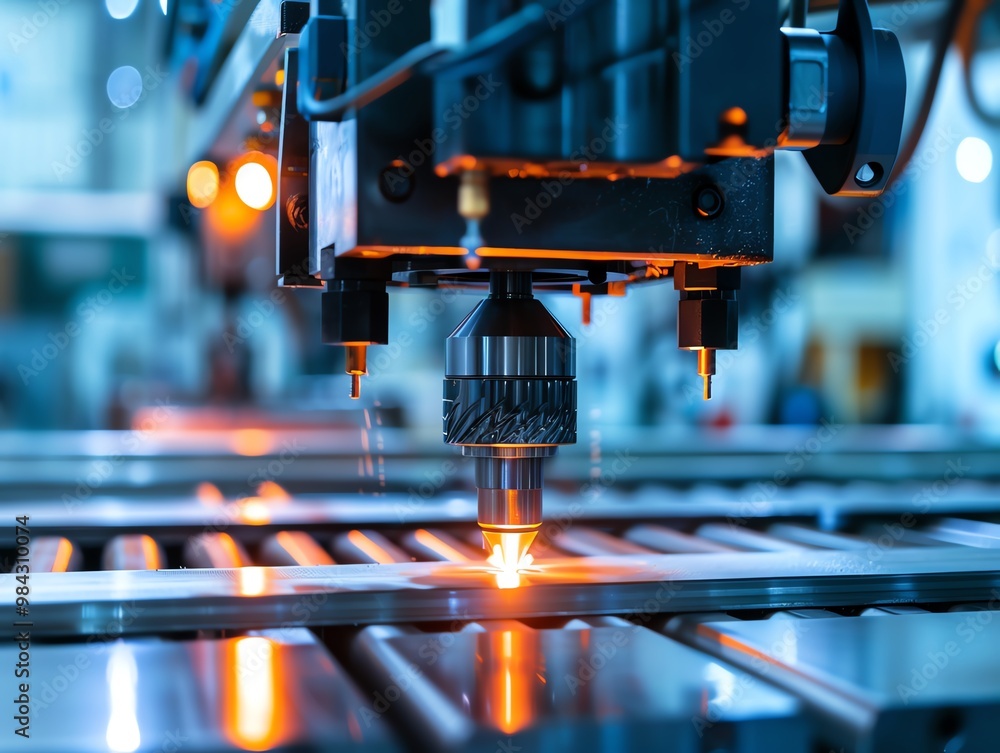 CNC machine in a cuttingedge manufacturing facility CNC machine in a cuttingedge manufacturing facility