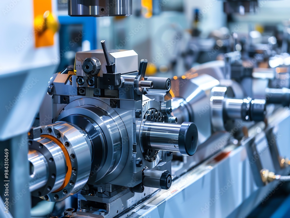 CNC machine in a highvolume production line CNC machine in a highvolume production line