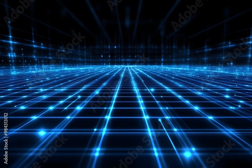 Wallpaper Mural blue circuit board background Torontodigital.ca