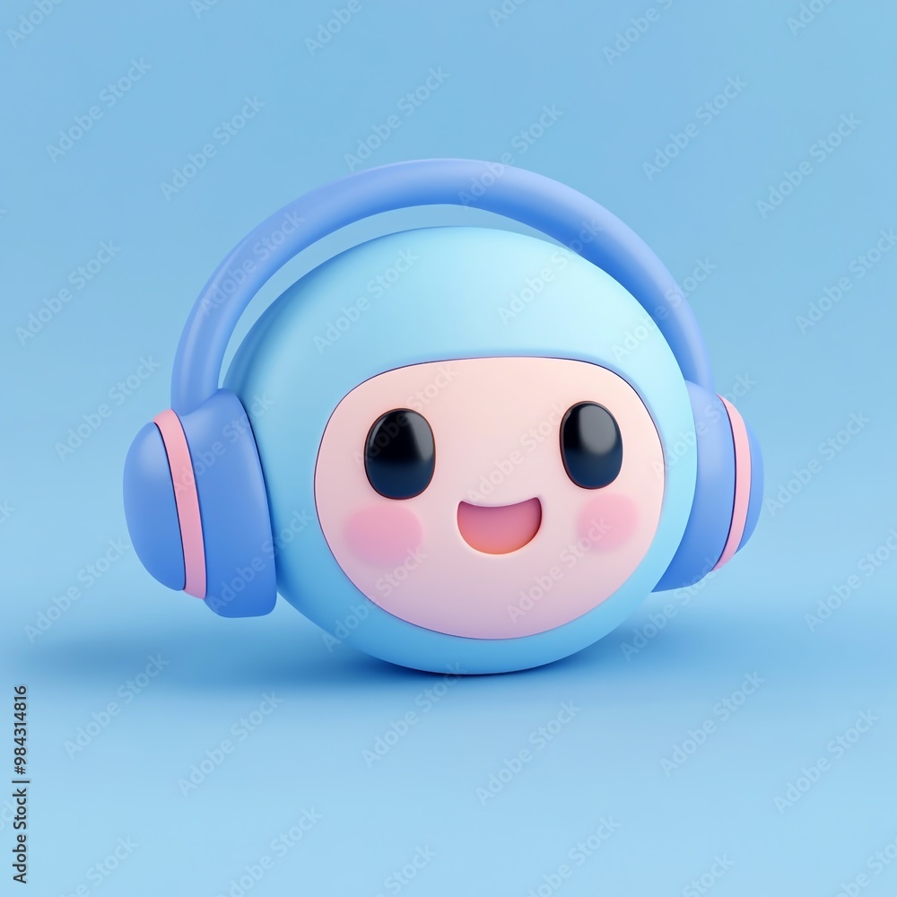 Naklejka premium 3D Care Icon: Support and Assistance for Customers Logo Illustration