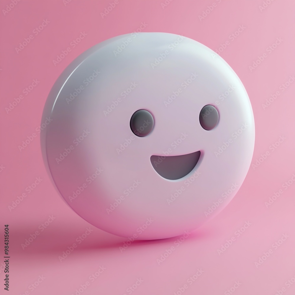 Fototapeta premium 3D Chat Icon: Online Customer Assistance Tool Logo Illustration