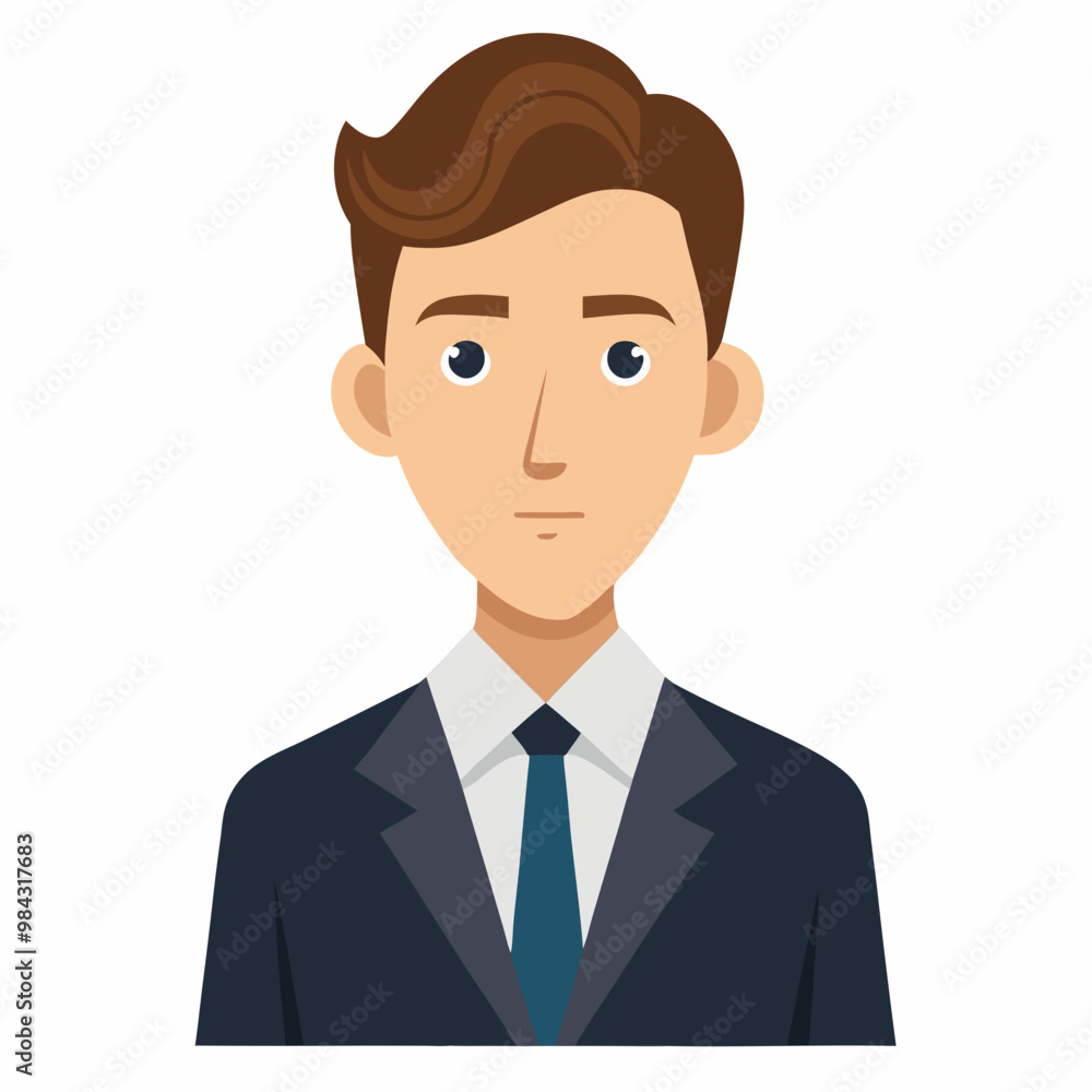 Man in suit and tie on white background Man in suit and tie on white background