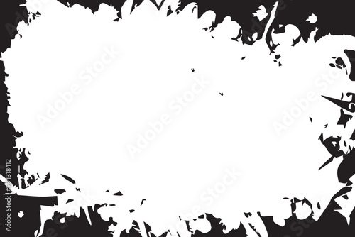 Grunge background. Distressed overlay texture. Black and white Grunge texture. Vector illustration.