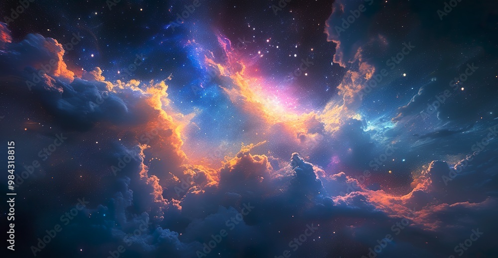 Cosmic Chaos: A Space Explosion in Action Cosmic Chaos: A Space Explosion in Action