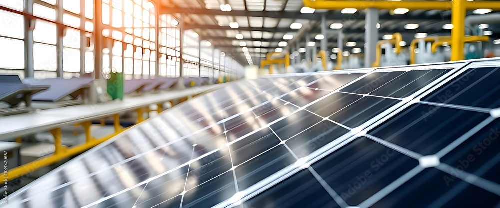 Solar Panel Factory Production Line. Solar Panel Factory Production Line.