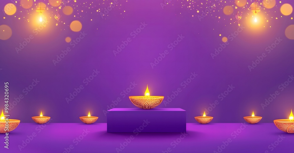 Diwali themed podium for product presentation Diwali themed podium for product presentation