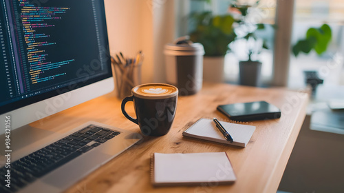 Cozy Home Office Setup with...