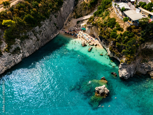 Fototapeta Naklejka Na Ścianę i Meble -  Xigia Pelagaki Beach in Zakynthos, Greece