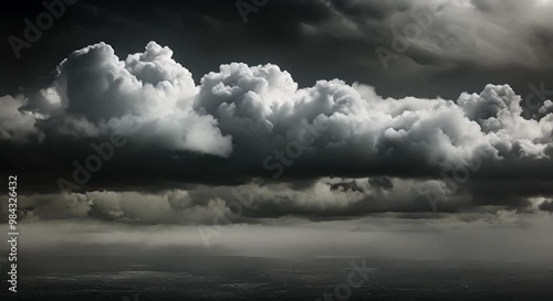 Very dark dark endler abyss cloud sky no light no land no tree no nothing but the only very dark sky with lot of clouds 4k animation photo