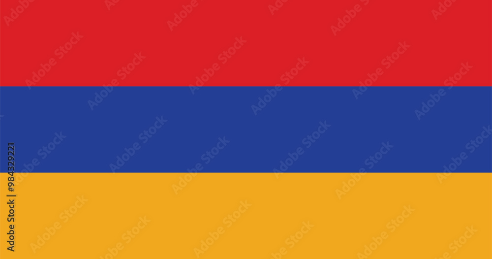 Fototapeta premium Armenia Flag Illustration