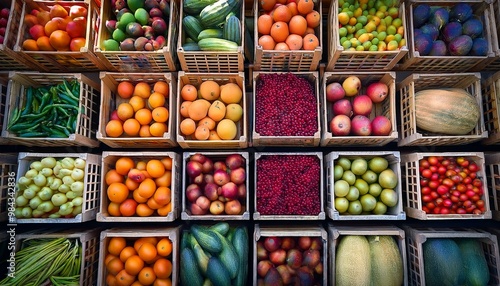 beads in a box, produce, sweet, tomato, colorful, stall, lemon, 