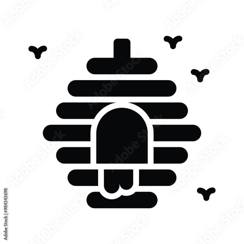 A beehive, home to bees, crucial for honey and pollination