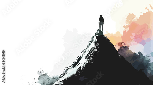 Success Achievement Concept Handdrawn Vector Illustration