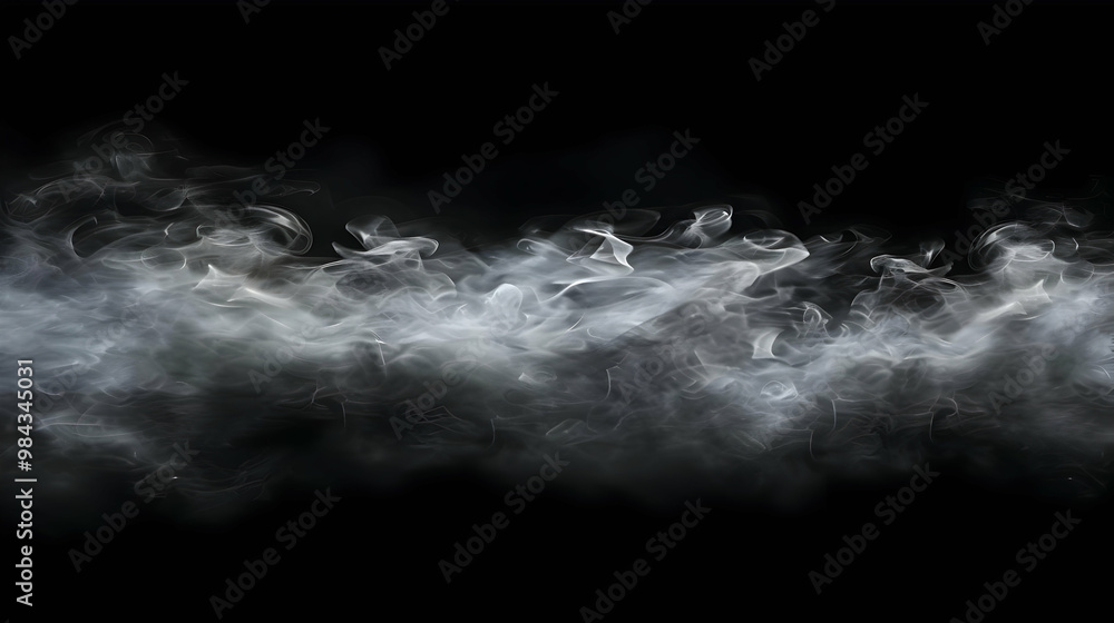 Abstract Smoke Effect on Black Background, Abstract Smoke Texture, White Smoke Swirls, Smoke Abstract, White Vapor on Black Background Abstract Smoke Effect on Black Background, Abstract Smoke Texture, White Smoke Swirls, Smoke Abstract, White Vapor on Black Background