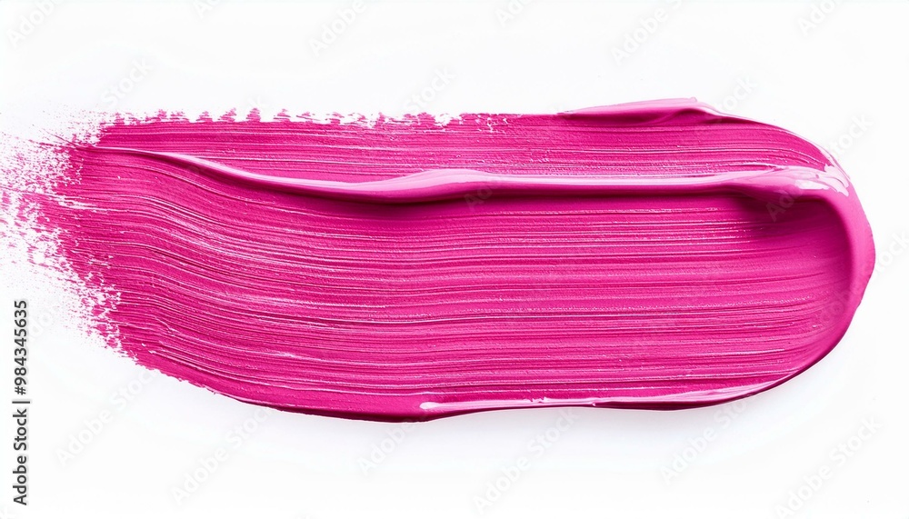 pink oil brush stroke on white background pink oil brush stroke on white background