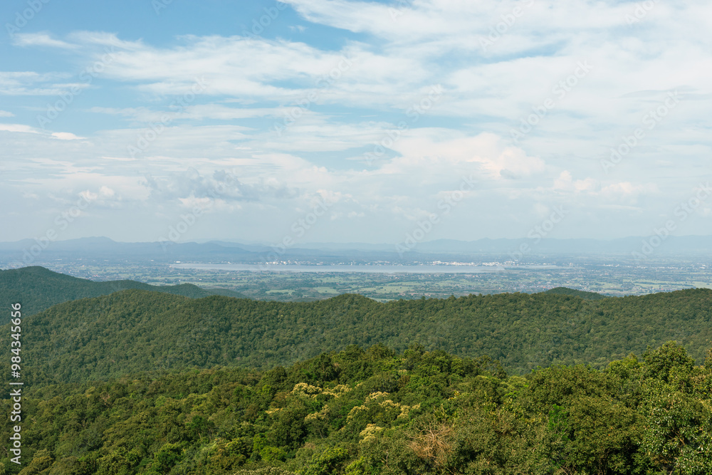 View point of Mountain and Kwan Phayao Lake View point of Mountain and Kwan Phayao Lake