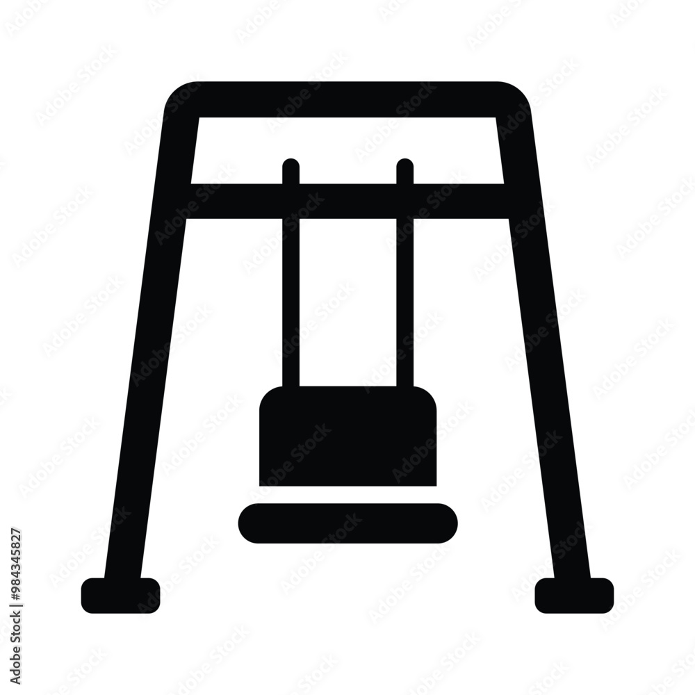 A garden swing for relaxation and enjoyment in the outdoor space A garden swing for relaxation and enjoyment in the outdoor space