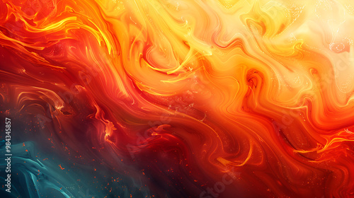 Orange and black wave abstract fiery background with dynamic energy flows, vibrant colors, and smooth motion, ideal for high-impact visuals, graphic design, and digital artwork