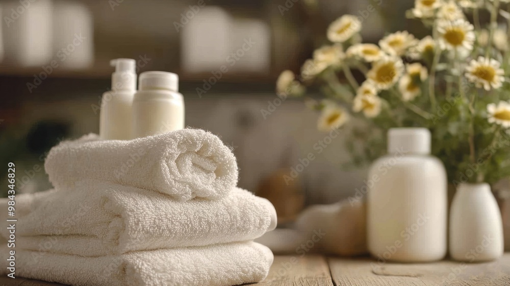 A soft image of natural fabric softeners being used in laundry, with organic ingredients providing gentle care. A soft image of natural fabric softeners being used in laundry, with organic ingredients providing gentle care.