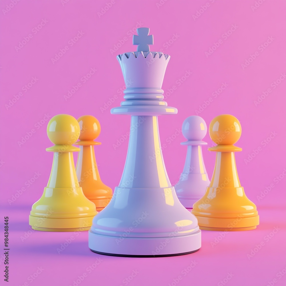 3D Strategy Icon: Guiding Vision for Leaders Logo Illustration 3D Strategy Icon: Guiding Vision for Leaders Logo Illustration